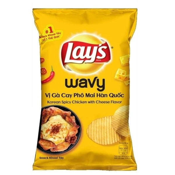 Lay's Korean Spicy Chicken With Cheese