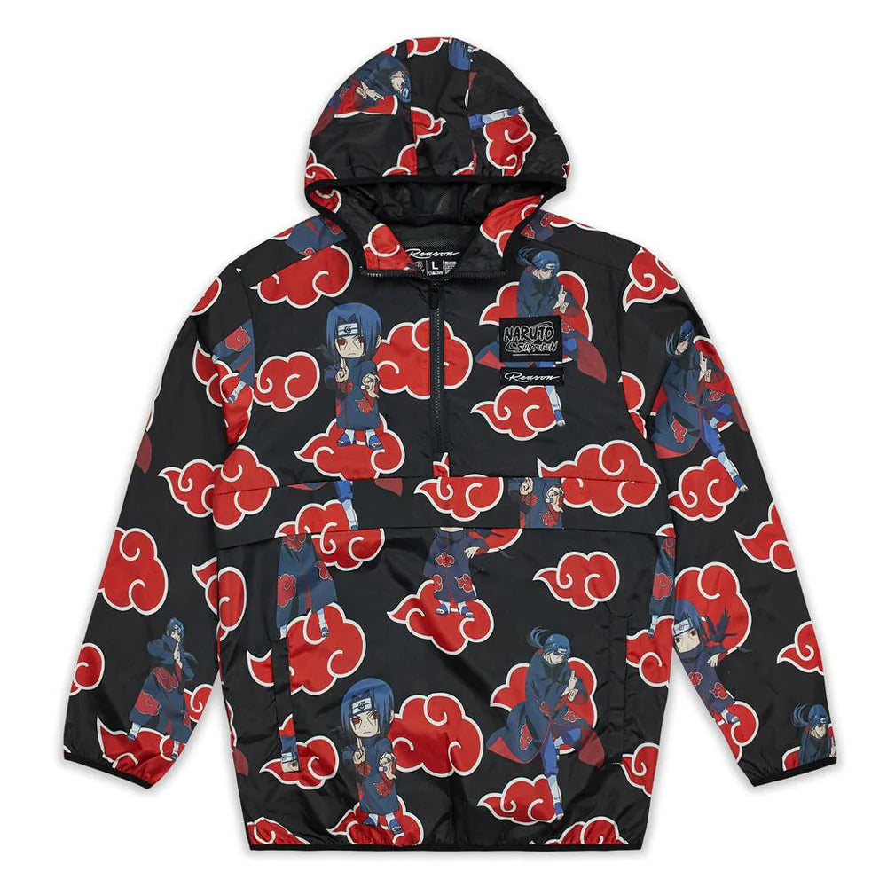 Naruto Itachi Anorak Black Red